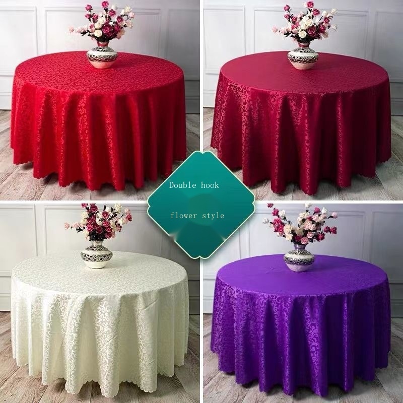 220CM Khách sạn Khăn trải bàn Nhà hàng Hình tròn Trang chủ Khăn trải bàn Trà Hình vuông Vải đám cưới Khăn trải bàn tròn