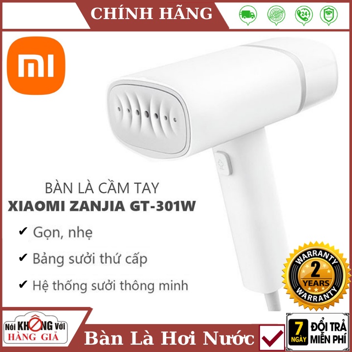 Bàn là , Bàn ủi hơi nước cầm tay Xiaomi GT-301W - Diệt khuẩn 99,9% - Dùng cho nhiều loại vải - Bảo hành 12 tháng
