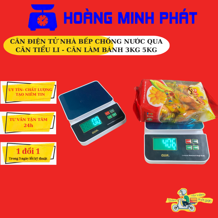 Cân điện tử Mini cân nhà bếp 5kg, 3kg QUA Sạc Pin Siêu Chính Xác