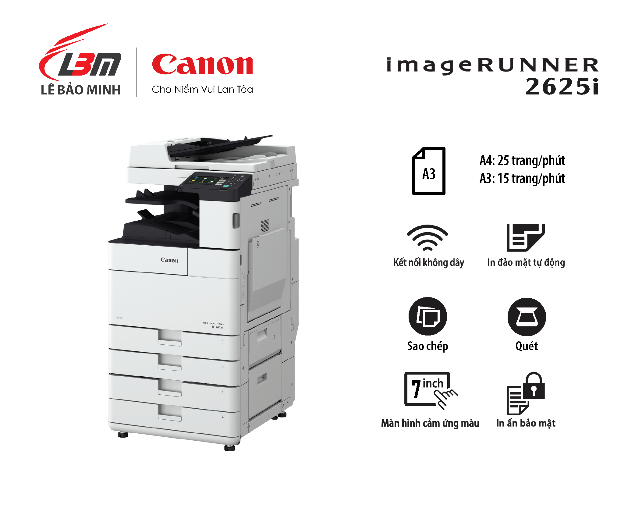 Máy photocopy canon – ir2625i