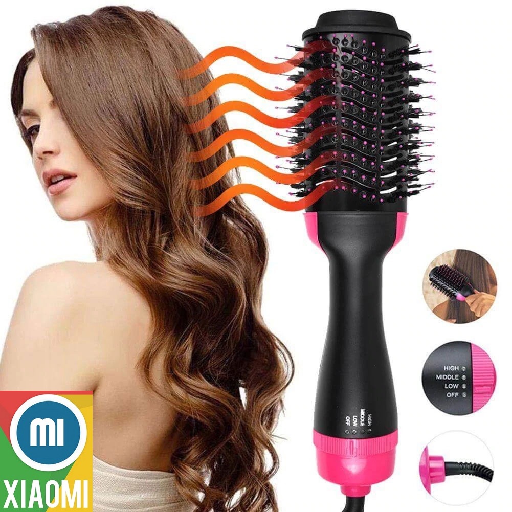 Xiaomi Mi LazMall Lược Điện Chải Tóc Một Bước Xoay 360 Độ Đa Năng Xiaomi One Step Tạo Kiểu Tóc Kiêm 