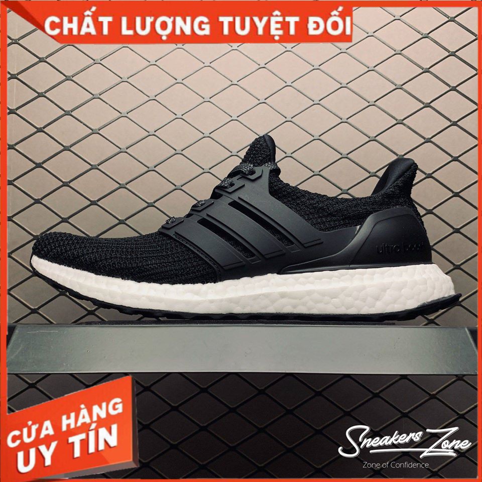 (FREESHIP+HỘP+QUÀ) Giày Thể Thao Sneaker Nam Nữ ULTRA BOOST 4.0 đen đế Trắng Cực Phong Cách êm Nhẹ Năng động SNEAKERS WORLD