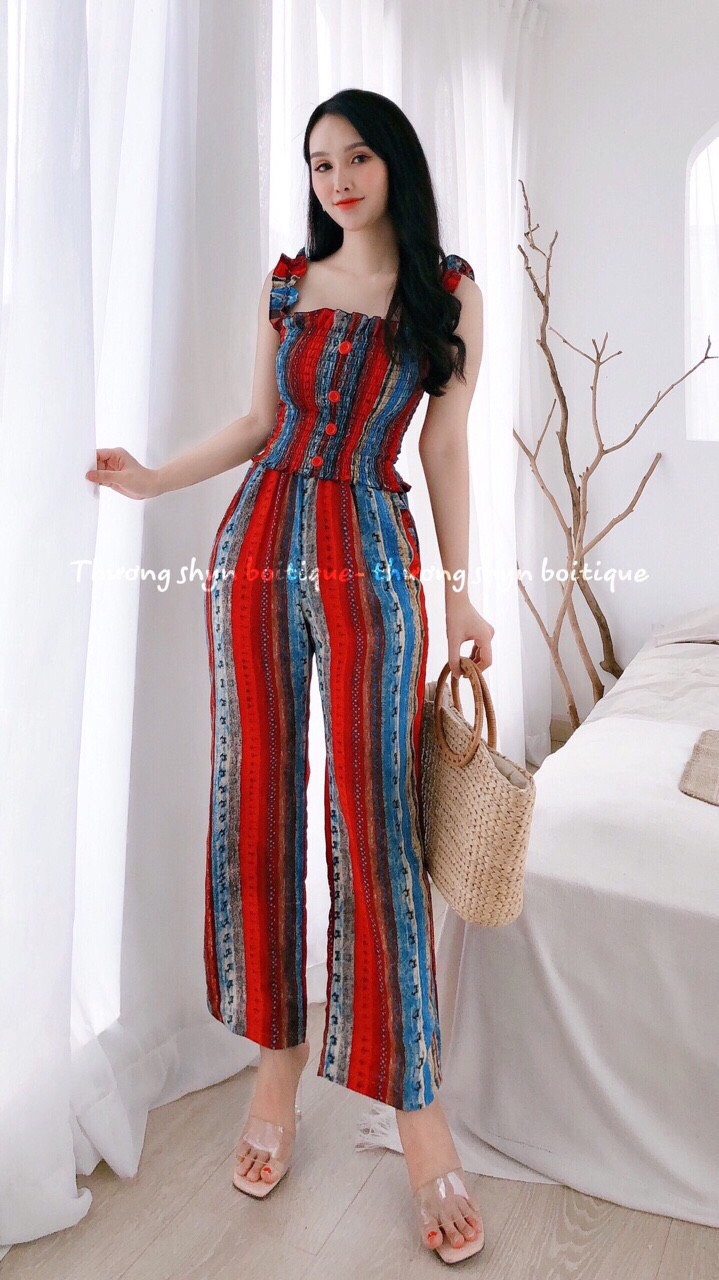 Set thổ cẩm áo cánh tiên + Ảnh thật