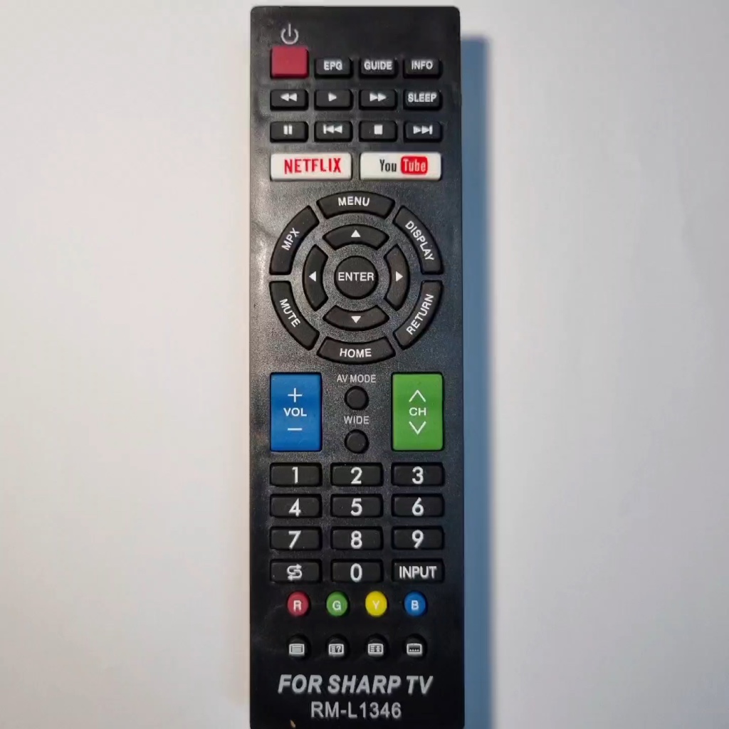 Điều khiển cho smart TV SHARP RM-L1346Remote tivi SHARP L1346 vào mạng internet