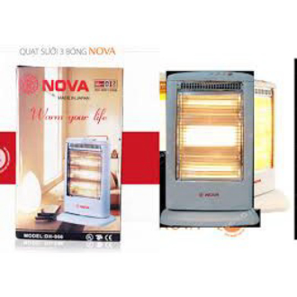 Quạt sưởi nova - quạt sưởi nova - sử dụng bóng halogen không khô da, có lưới bảo vệ an toàn