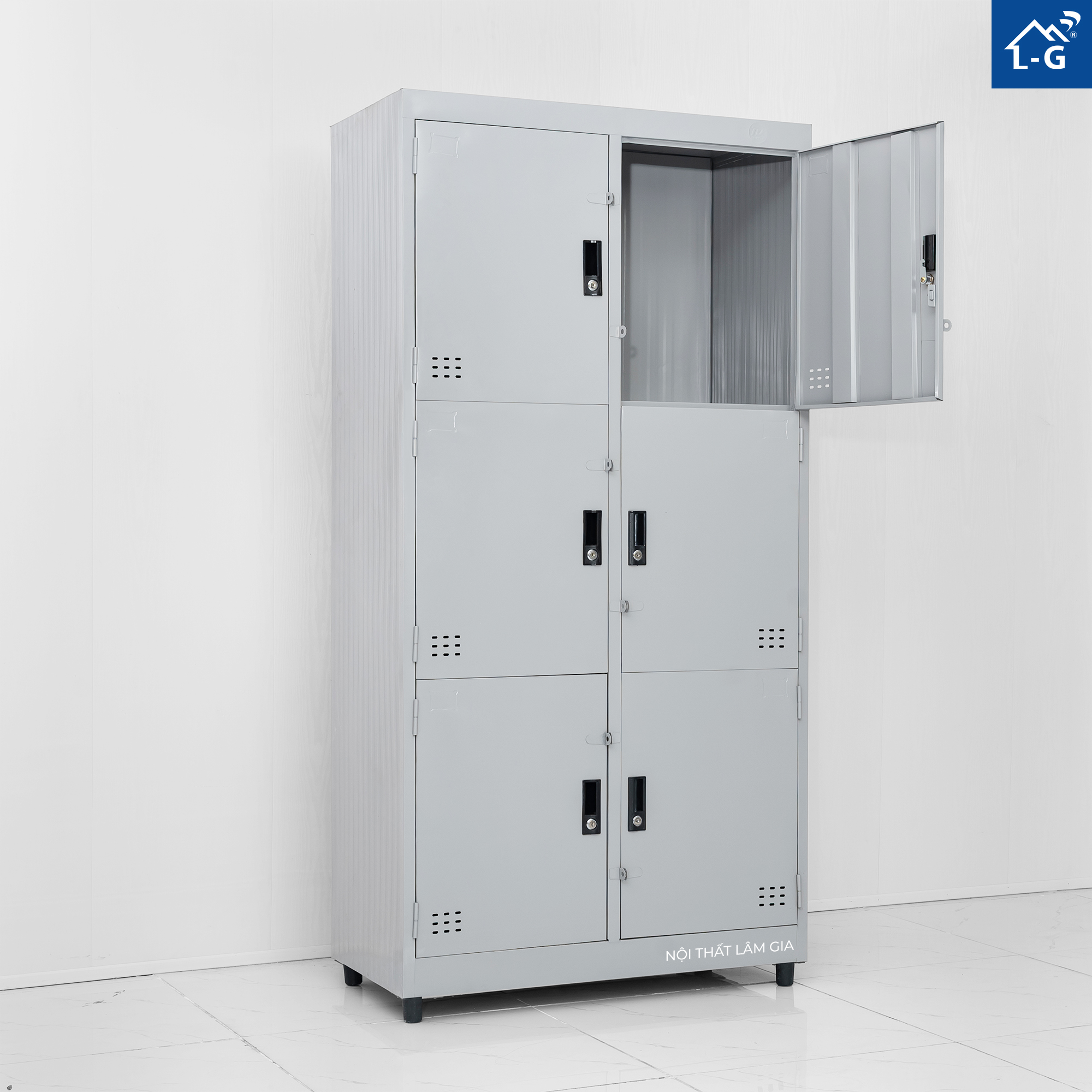 Tủ Sắt 6 Cánh Cao Cấp – Tủ Hồ Sơ Sắt, Tủ Đựng Quần Áo Bền Đẹp, Giá Tốt