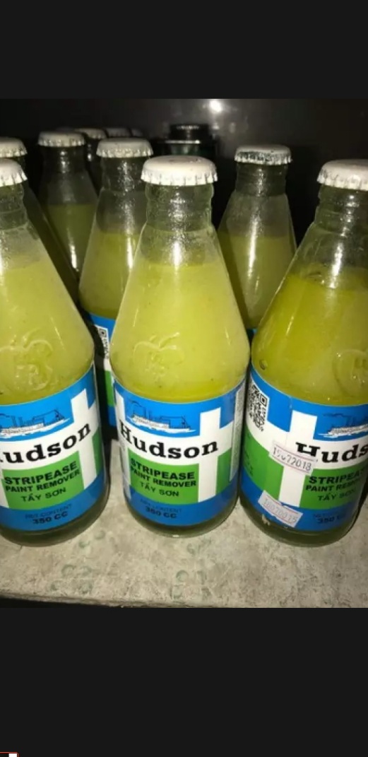 Tẩy sơn chai trên bề mặt kim loại Hudson (chai 350cc). vỏ thủy tinh