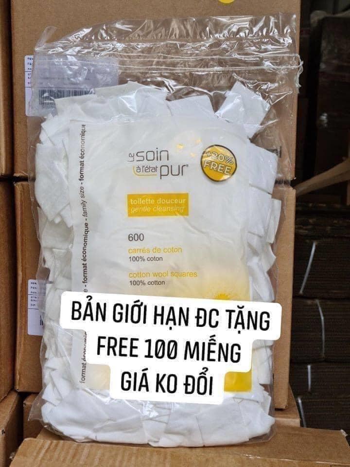 Bông tẩy trang Pháp 600 miếng