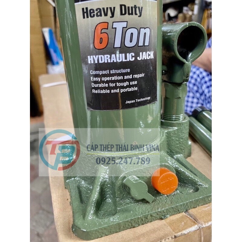 Kích thủy lực 8 tấn hito nhật giá sỉ cáp thép thái bình vina