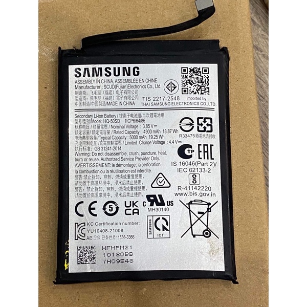 Pin sam sung a03 zin bóc máy
