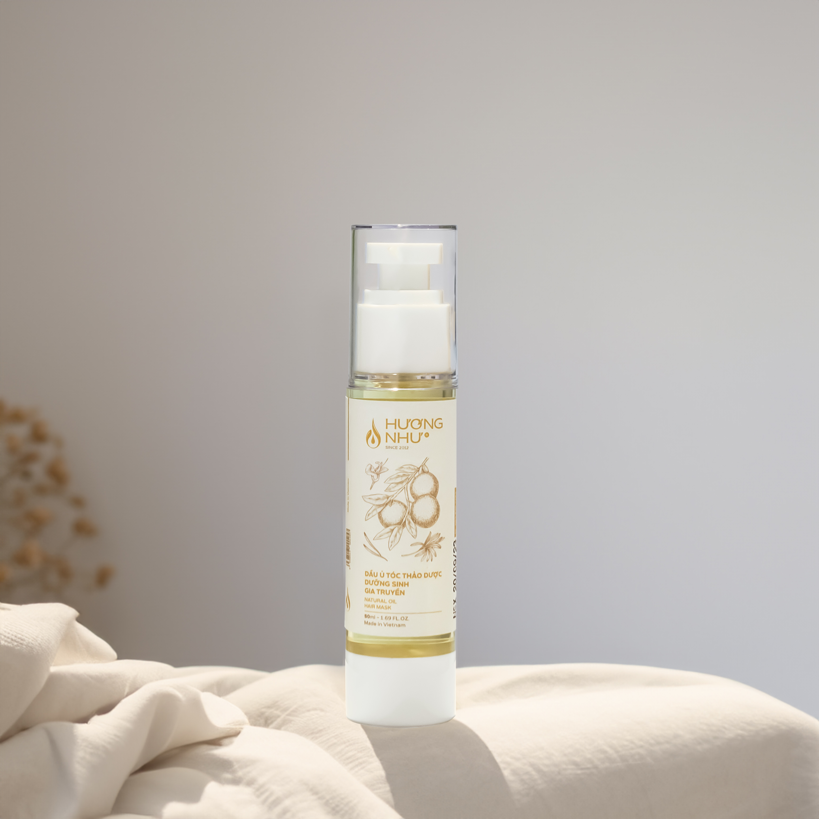 Dầu ủ dưỡng tóc, phục hồi và kích mọc tóc Hương Như - 50ml - PHỤC HỒI, MỀM MƯỢT, KÍCH MỌC TÓC, NUÔI DƯỠNG TÓC TỰ NHIÊN, CẤP ẨM CHO TÓC