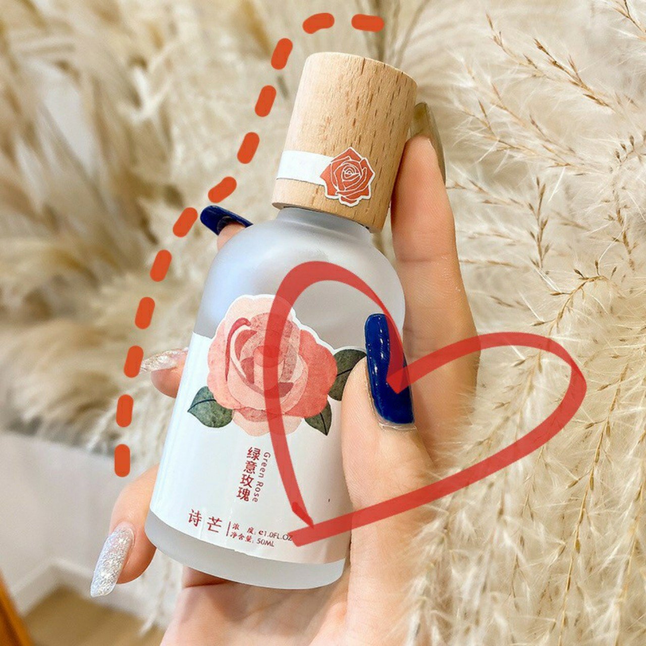 Nước Hoa Shimang Trà Thơ Vỏ Mờ Nắp Gỗ Sang Trọng 50ML