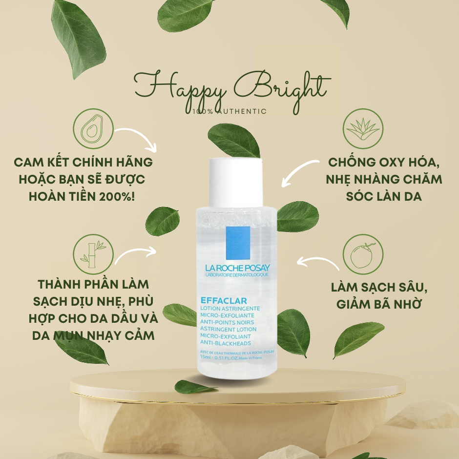 Nước Hoa Hồng La Roche Posay Effaclar Toner minisize 15ml