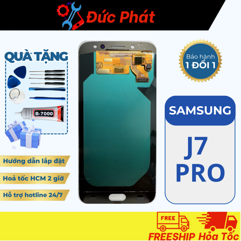 Màn Hình SAMSUNG J7 Pro   J730 OLED New  Tặng kèm keo dán và bộ sửa  
