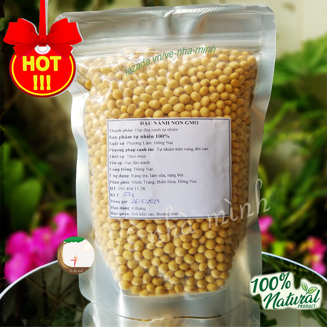 Hạt đậu nành giống thuần chủng hữu cơ tự nhiên không biến đổi gen non gmo canh tác mùa vụ