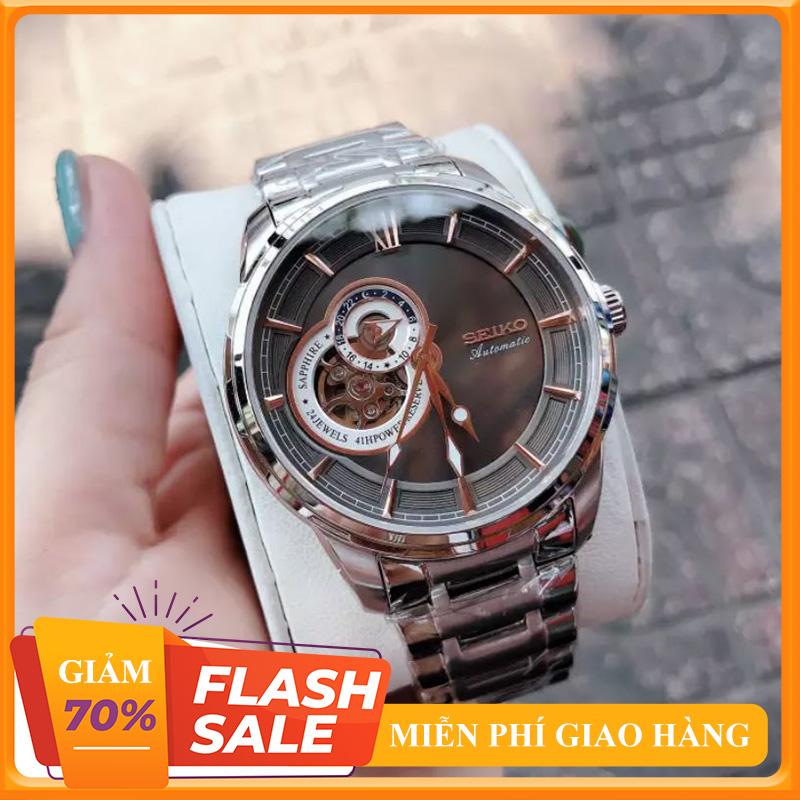 [ KING TOP MUA 1 TẶNG 1 ] Đồng Hồ Cơ Nam Seiko Automatic - Bào Hành 12 Tháng