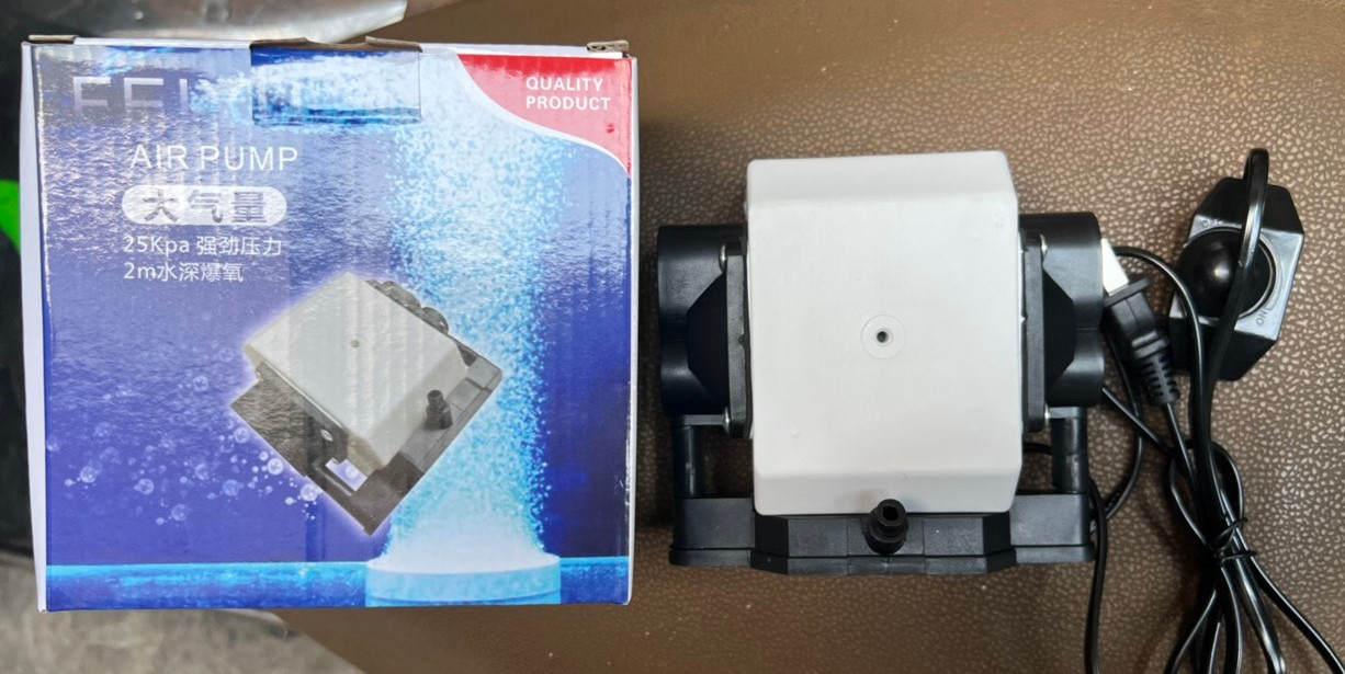Máy sủi oxy công suất 18W kèm điều chỉnh tốc độ dành cho hồ cá cảnh