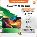 Xiaomi TV A 43 FHD 2026 |43Inch Màn hình bảo vệ mắt với chất lượng hình ảnh vượt trội | Bề mặt kim loại bắt mắt với thiết kế khung viền siêu mỏng | Âm thanh phong phú với Dolby Audio™ , DTS:X, DTS Virtual:X
