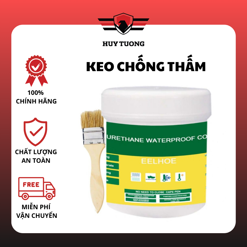Keo chống thấm trong suốt sửa chữa các vết nứt trên bề mặt tặng kèm cọ quét