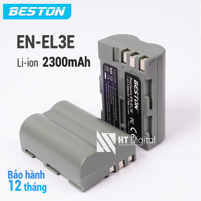 Pin nikon en-el3e 2300mah beston cho nikon d70 d70s d80 d90 d200 d300 d700