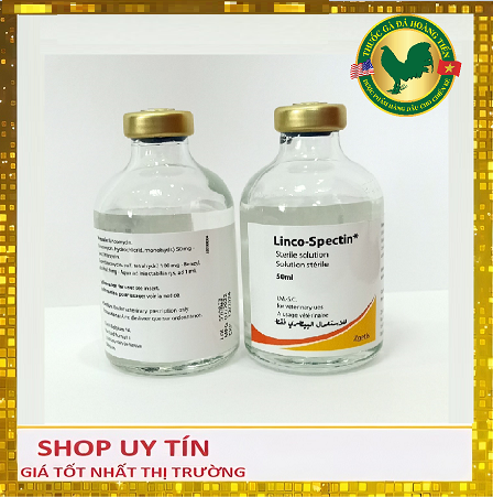 Linco - Spectin chai 50ml - Khò khè, sổ mũi, sưng mặt, phân xanh, phân trắng trên gà đá, chim cảnh, bồ câu
