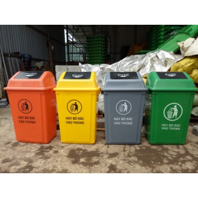 Thùng rác nhựa 60 lít nắp lật