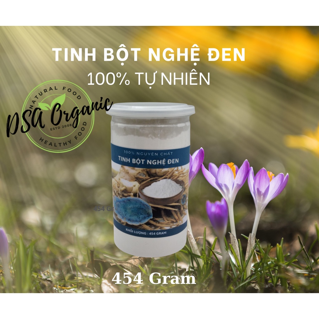 454Gr Tinh bột nghệ đen 100% nguyên chất - Hỗ trợ đau dạ dày, tiêu hóa - Đắp mặt trắng da, giảm tàn nhang, thâm nám