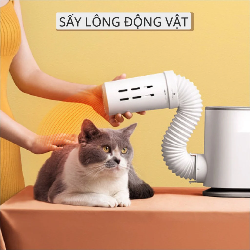 Máy sấy lông thú cưng Mishio MK308 tặng kèm đầu sấy giày, sấy quần áo