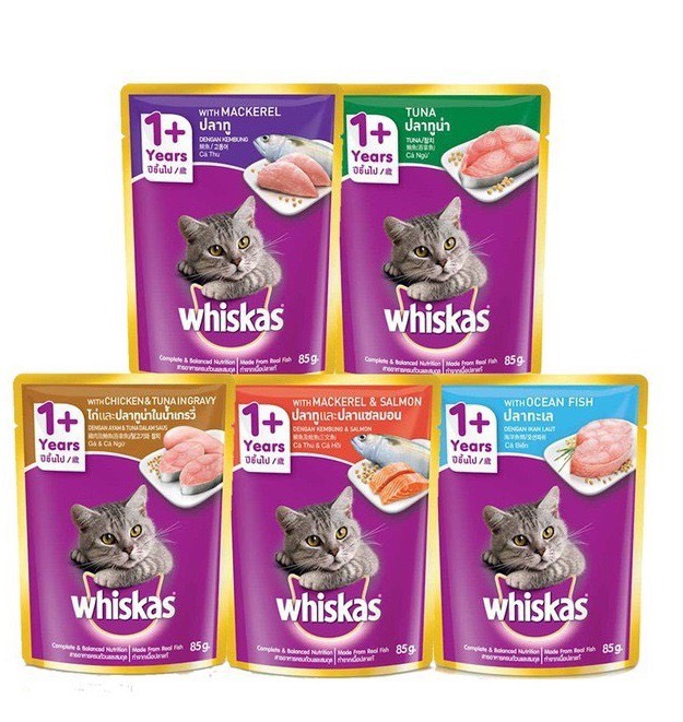 Pate cho mèo - Pate Whiskas nhiều Vị Gói 80 gram - KuroSting Pet