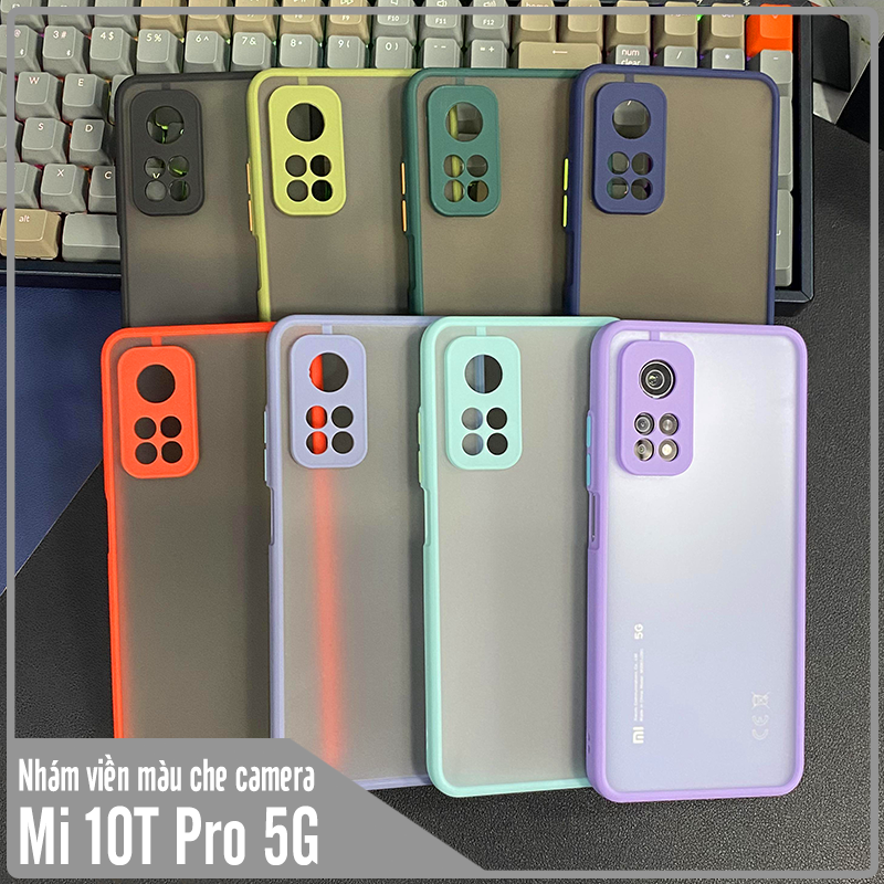 Ốp lưng cho Xiaomi Mi 10T Pro 5G - Redmi K30S trong nhám viền màu che camera