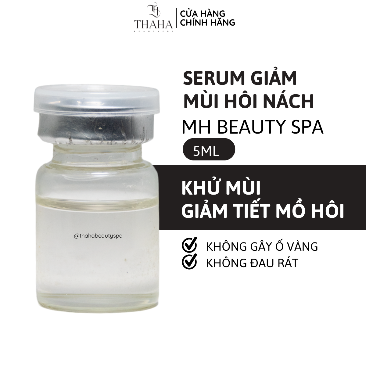 Hôi nách MH Beauty Spa, Tế bào gốc giảm mùi hôi nách, Serum khử mùi hôi nách, giảm tiết mồ hôi nách