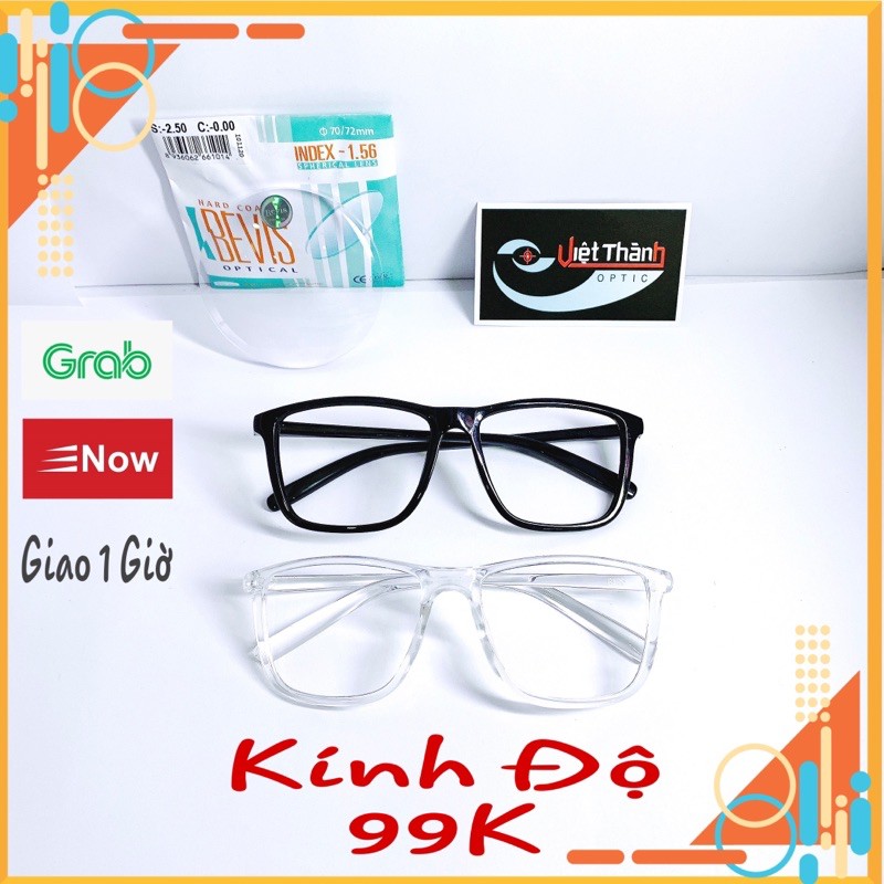 Gn10 kính có độ mắt kính gọng nhựa phom lớn to đại lắp cận theo yêu cầu