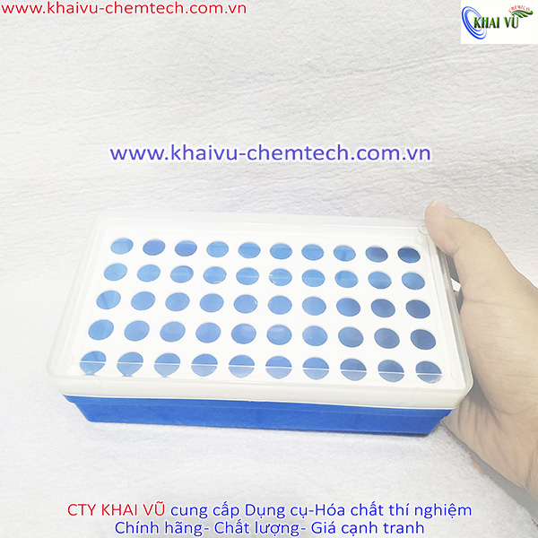Giá nhựa đựng ống ly tâm eppendorf 1.5ml có nắp 50 lỗ