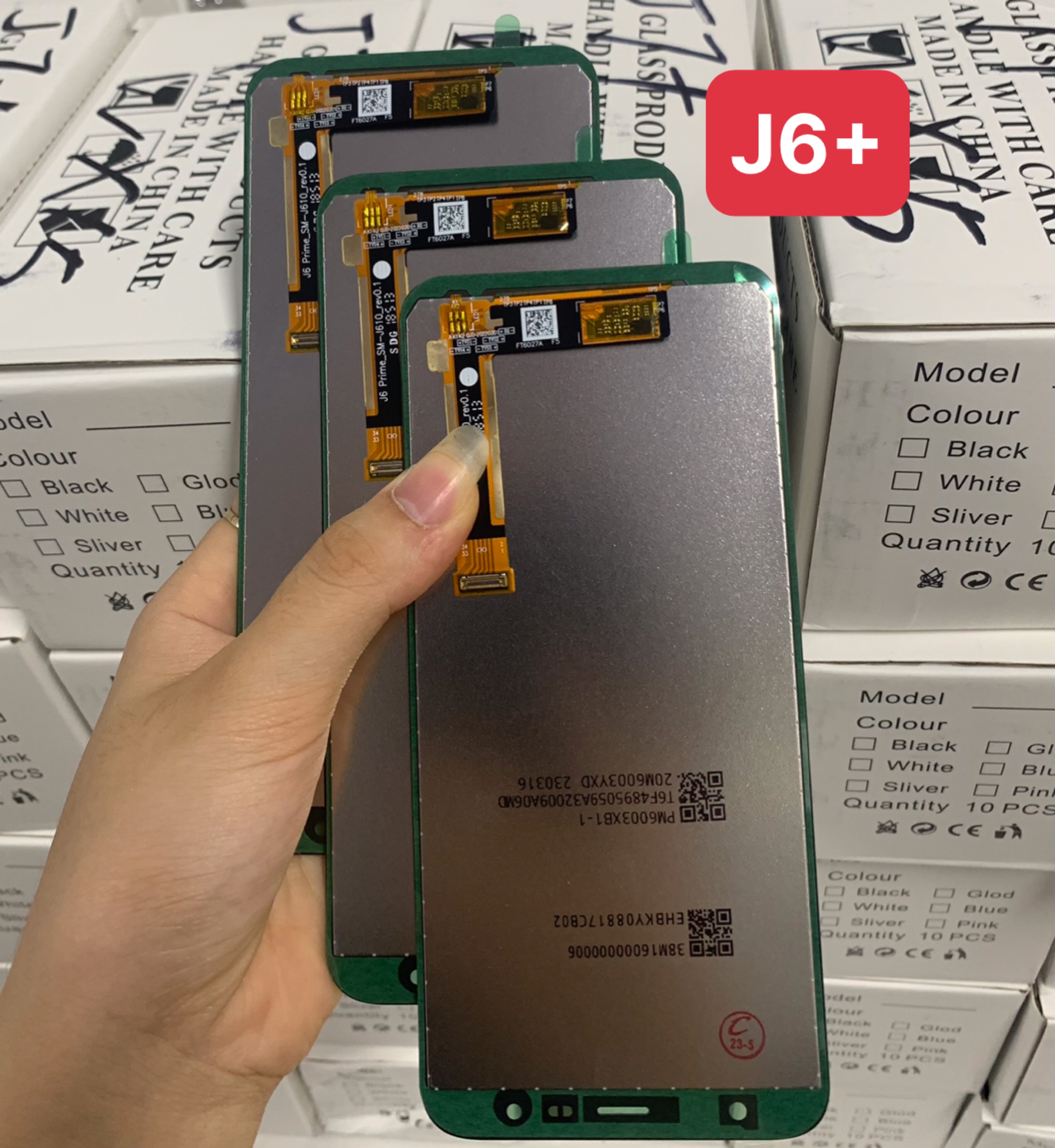 Màn hình zin new ss J6 plus / Samsung J4 plus / samsung J4 core, nguyên bộ màu đen