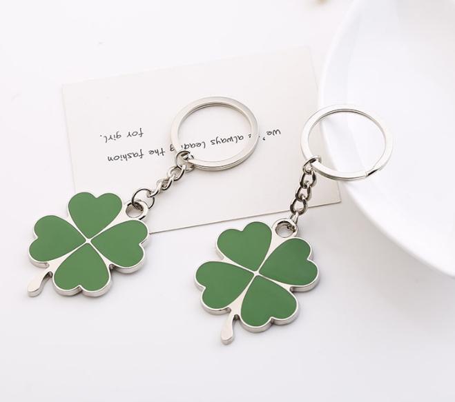 Móc khóa cỏ 4 lá móc khóa cỏ 4 lá may mắn