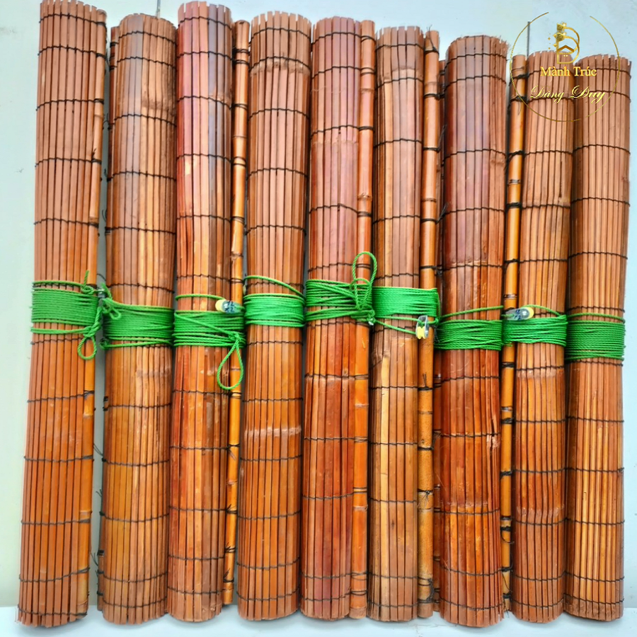 Mành Sáo Trúc Ngang 1m Cao 1,5m/ 2m/ 2,5m/ 3m Mành Che Nắng Ban Công Màn Che Ngoài Trời Mái Hiên Rèm Trúc Treo Cửa Sổ Rèm Tre Trúc Có Dòng Rọc Dây Kéo