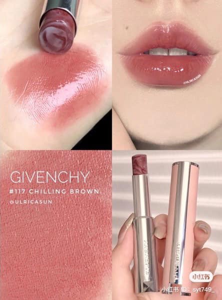 Son Dưỡng Givenchy Rose Perfecto Lip Balm N117 Chilling Brown