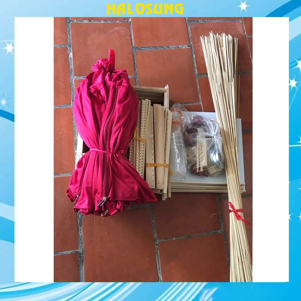 Combo áo cóng ăn,uống khung lồng ép mộc nan trúc PK52