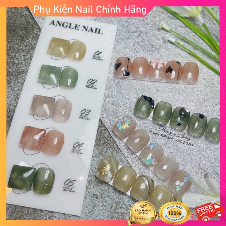 Set sơn thạch, sơn gel thạch 5 màu hàn quốc chính hãng chai angle