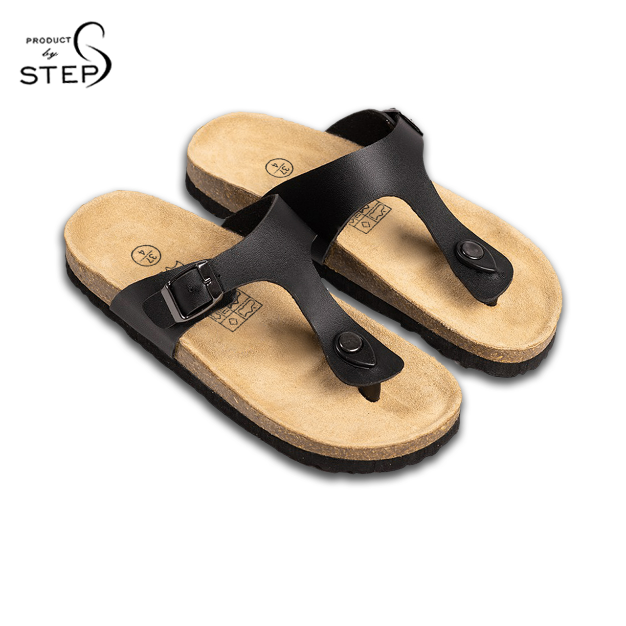 [HCM]Dép đế trấu Unisex Quai giả da Kẹp ngón (size 35-44)