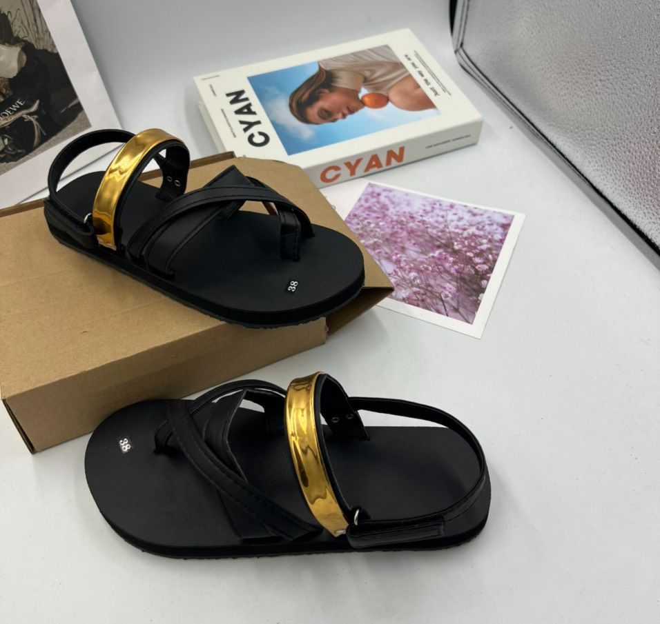 Sandal nam nữ A97+bóng vàng