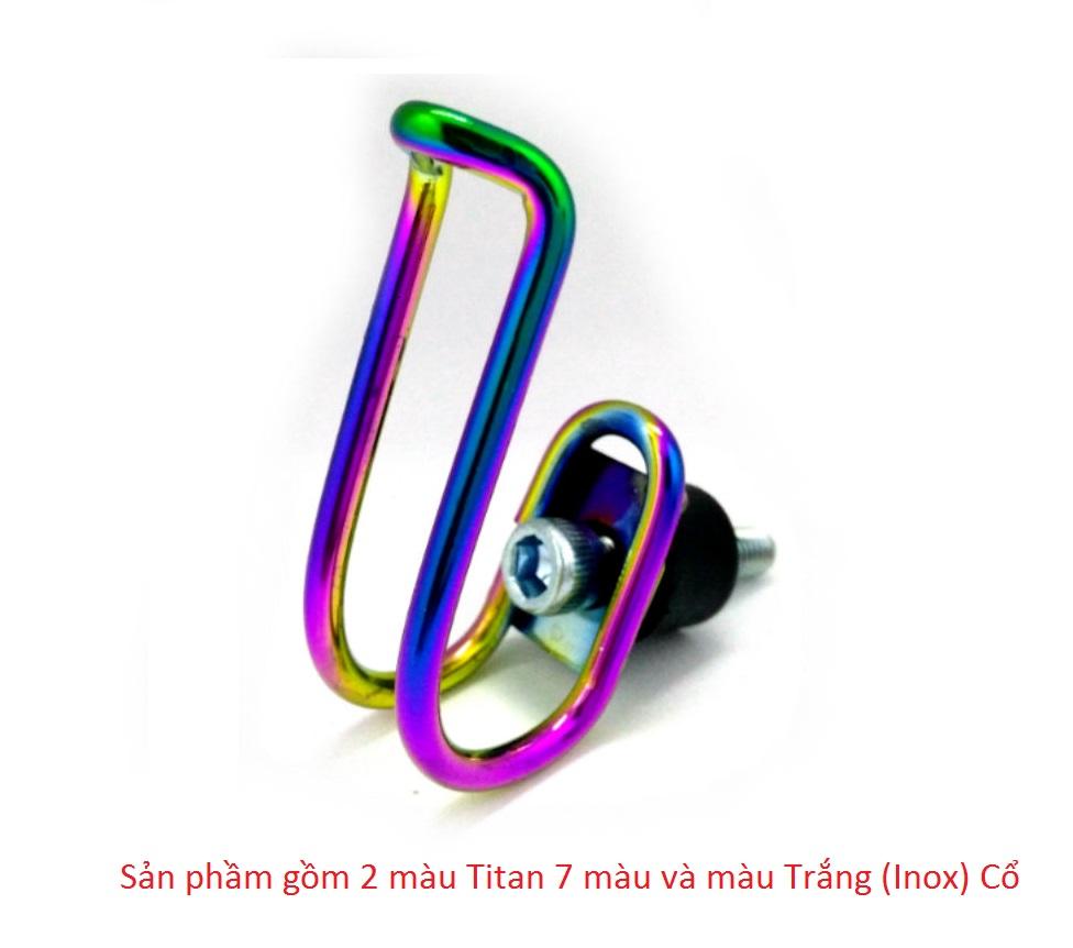 Móc Treo Đồ Gắn Xe Máy  Màu Xanh Titan - Trắng Inox Thiết Kế Nhỏ Gọn Tiện Dụng Màu Sắc Nổi Bật