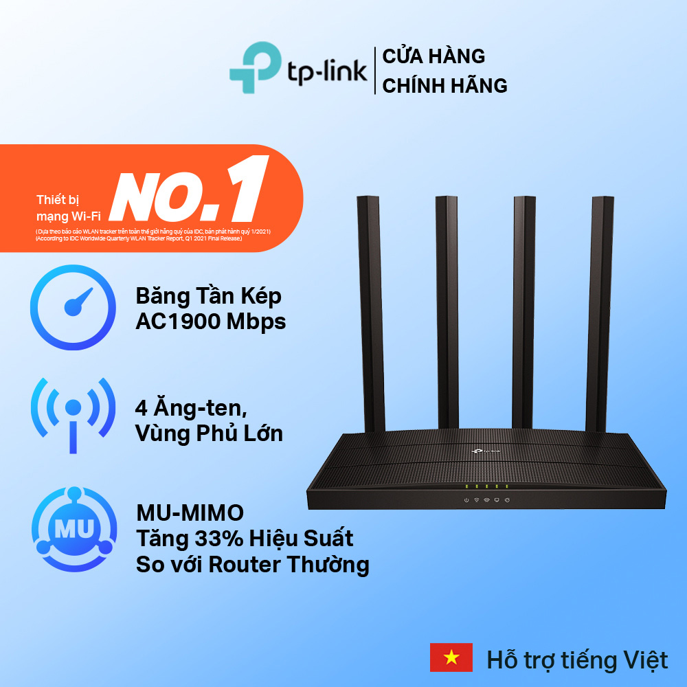 [Router Cao Cấp]Bộ Phát Wifi TP-Link Archer C80 MU-MIMO 3x3 Băng Tần Kép AC1900 - Hàng Chính Hãng