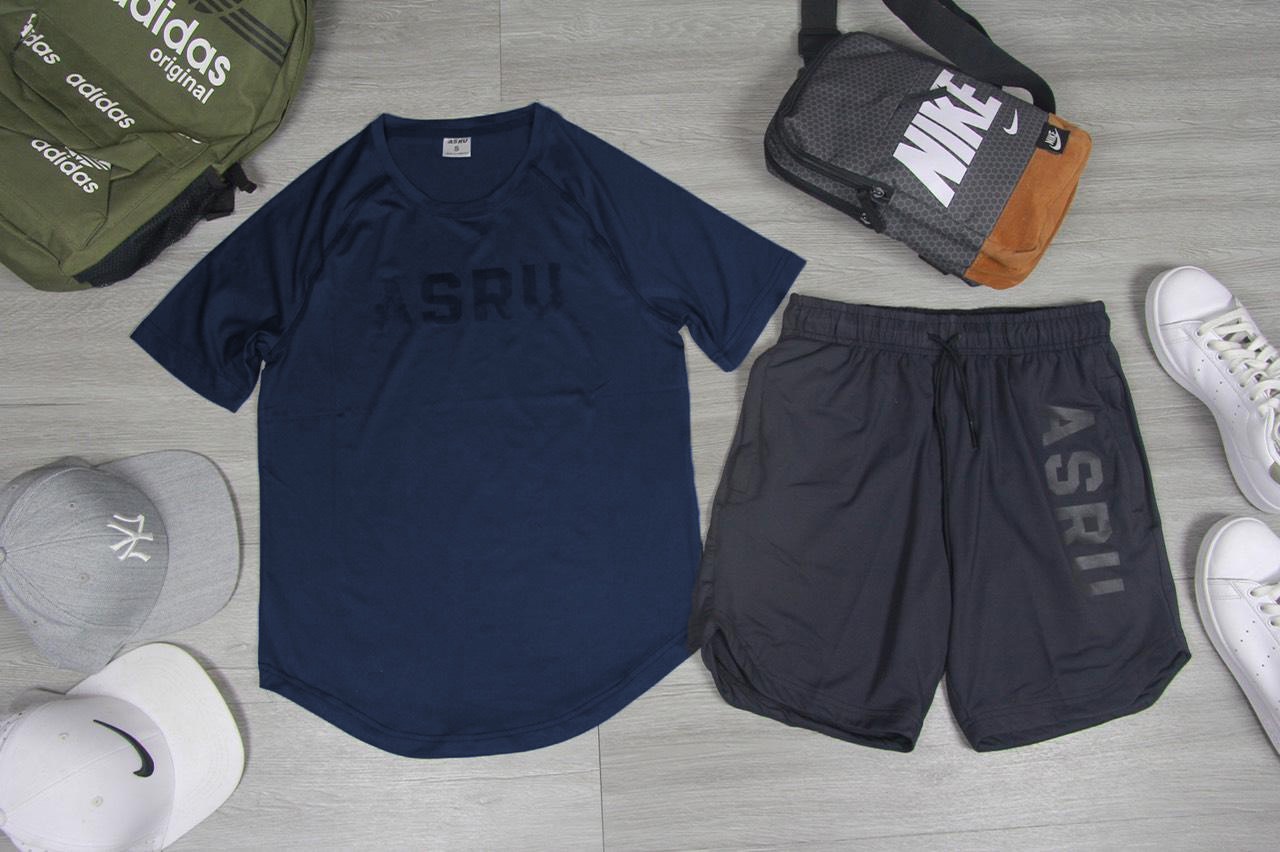 Set thể thao ASRV thun poly co giản - Phúc Gym Store