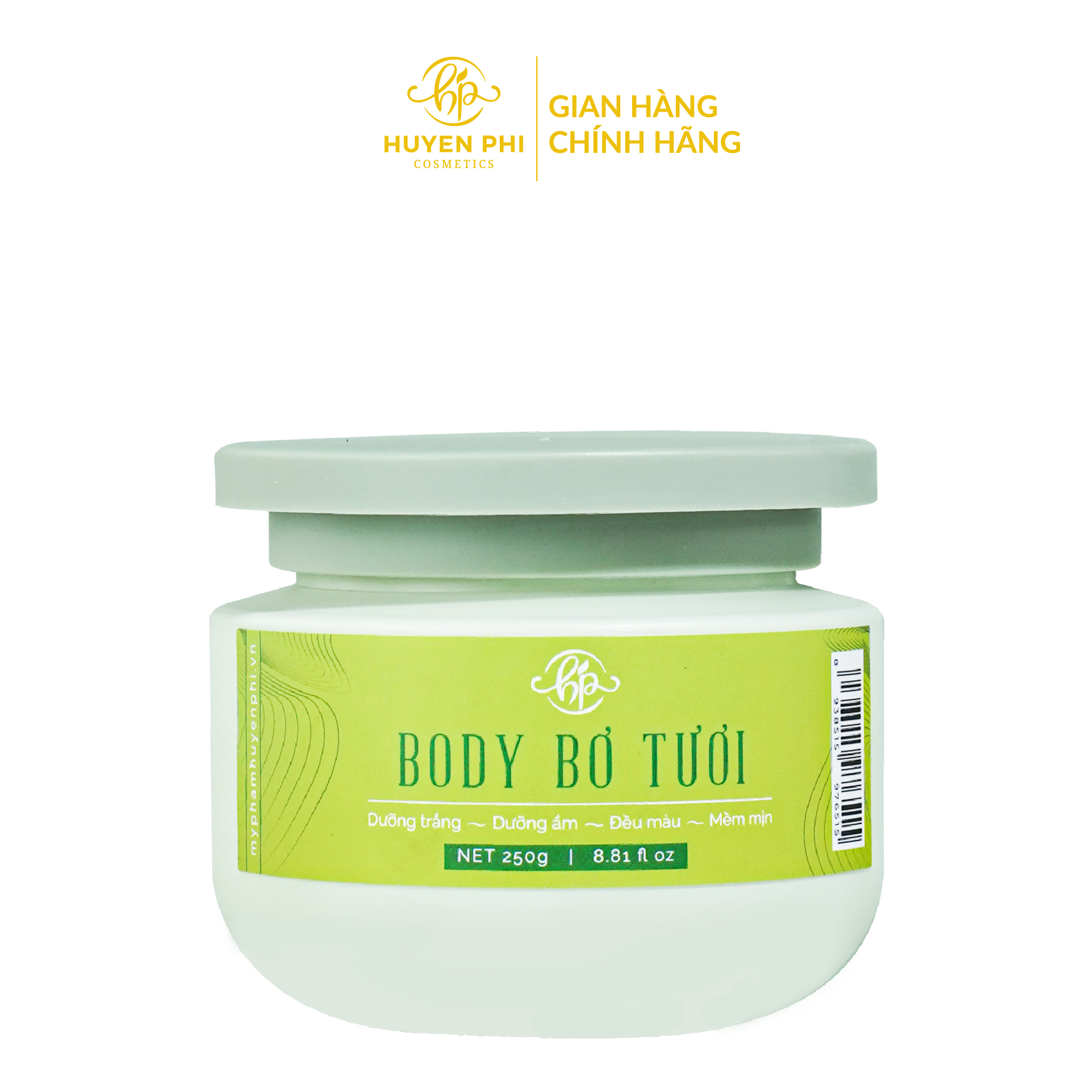 Kem body bơ tươi dưỡng trắng mịn da 250g