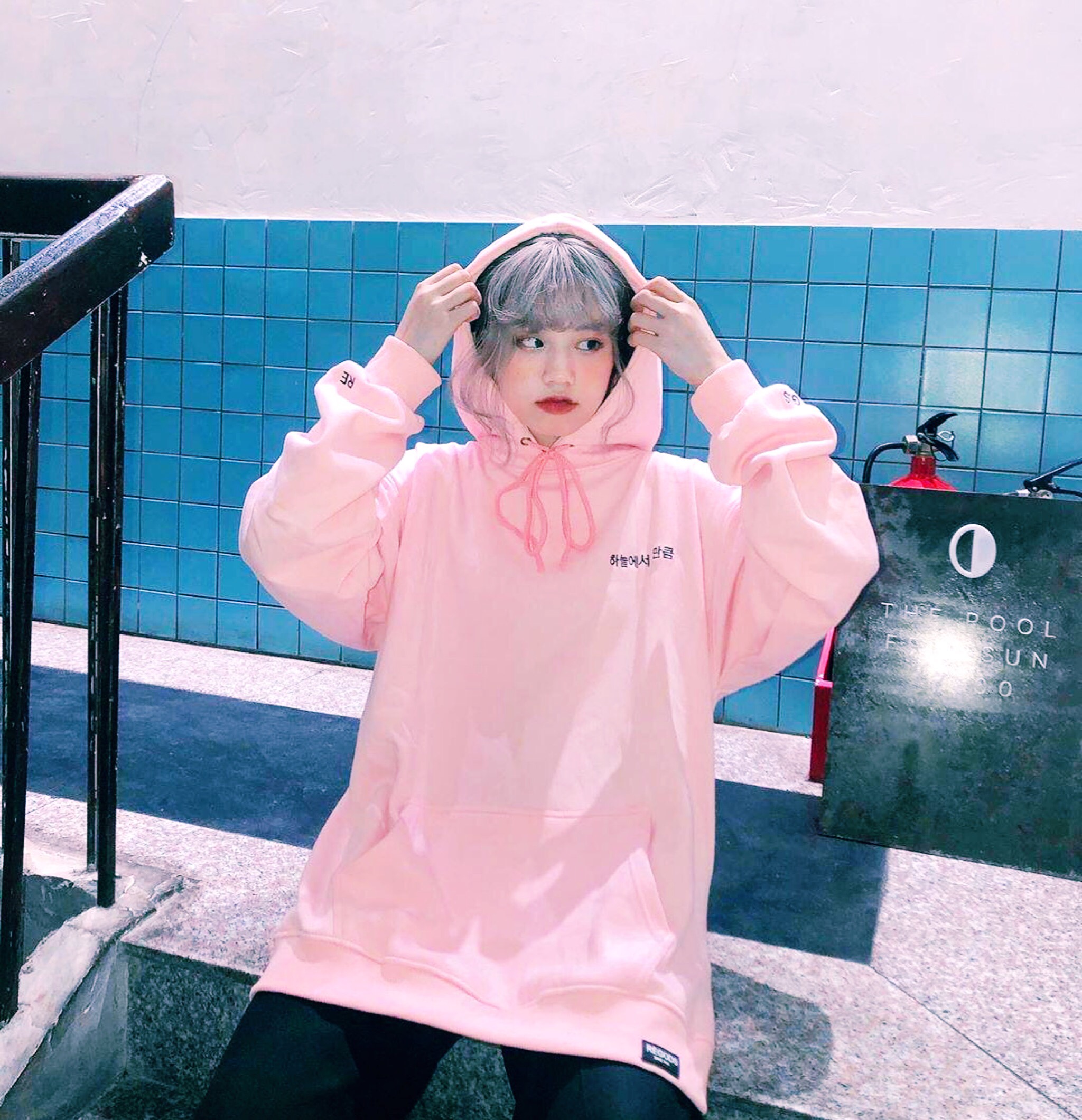 Áo Hoodie REGOD KOREAN Unisex FORM RỘNG Full size - Áo hoodie nữ màu hồng SW039