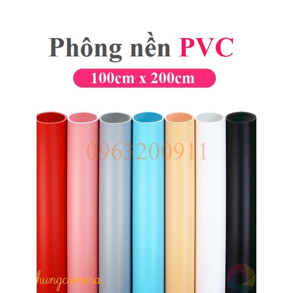 Cuộn phông nền chụp ảnh sản phẩm nhựa PVC màu trơn