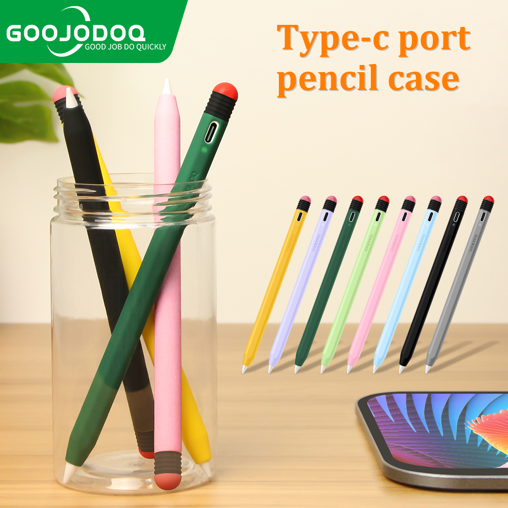 Hộp bút GOOJODOQ Cổng Type-C cho ipad Vỏ bảo vệ Vỏ bút cảm ứng Áp dụng cho ipad Pencil 2 và 9th 10th 11th