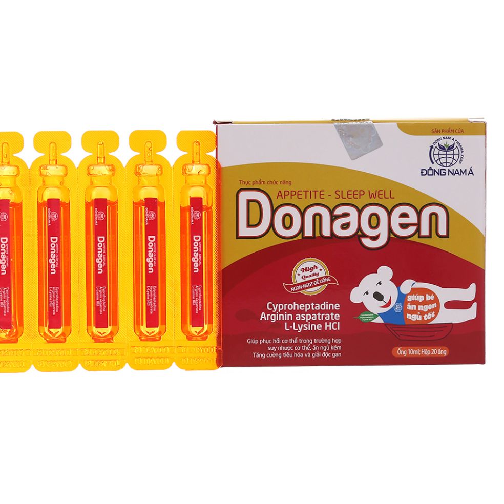 [HCM]Siro hỗ trợ ăn ngủ ngon DONAGEN hộp 30 ống