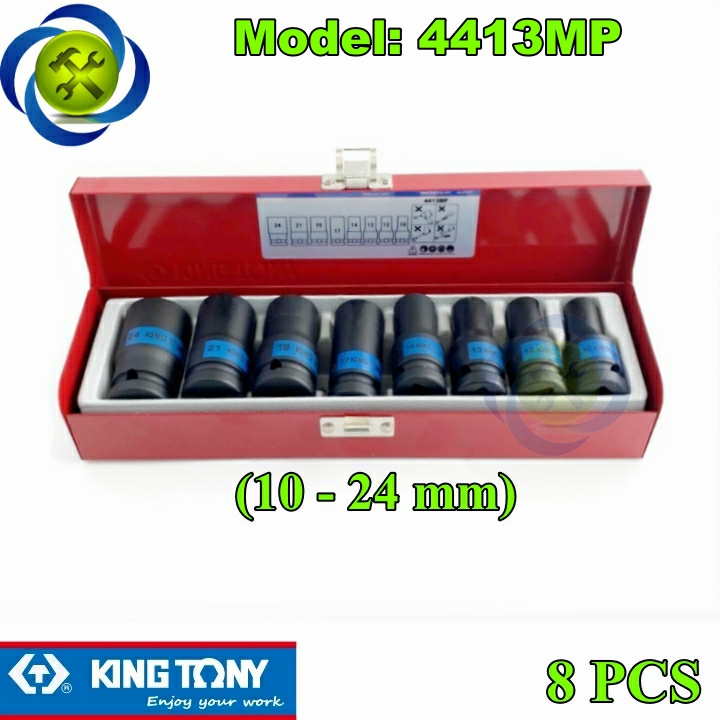 Bộ tuýp đen kingtony 4413mp 8 cái 10-24mm